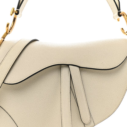 Christian Dior Grained Calfskin Saddle Bag With Strap Latte 8 of 15
