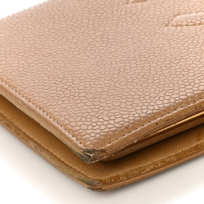 Chanel Caviar Timeless CC French Wallet Beige 9 of 15