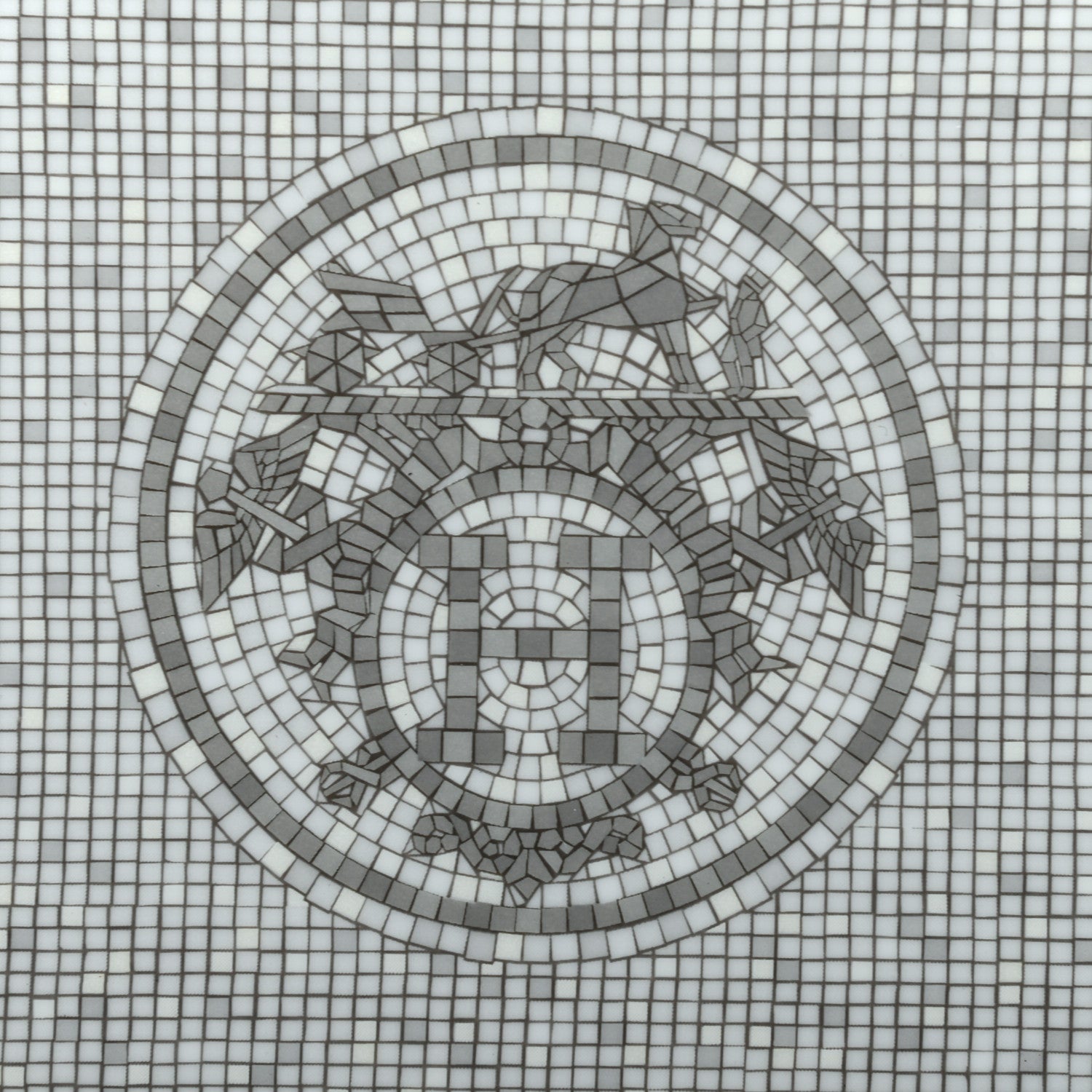 Hermes Porcelain Mosaique Au 24 Platine Change Tray 5 of 5