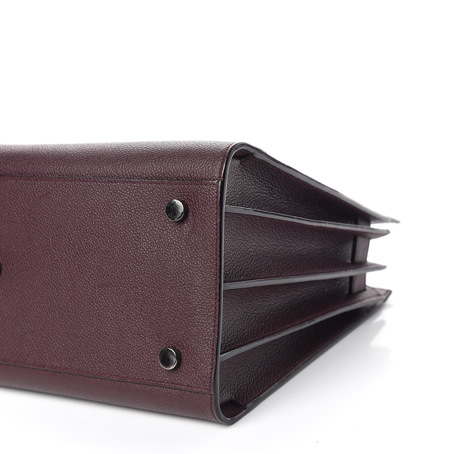 Grained Calfskin Small Classic Sac De Jour Amaranto