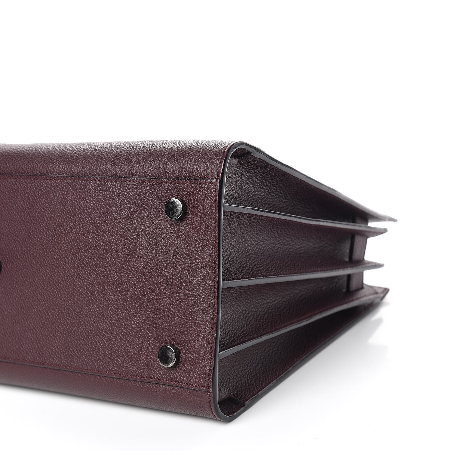 Saint Laurent Grained Calfskin Small Classic Sac De Jour Amaranto 6 of 11