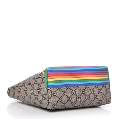 Gucci GG Supreme Monogram Childrens Rainbow Birds Tote 4 of 10