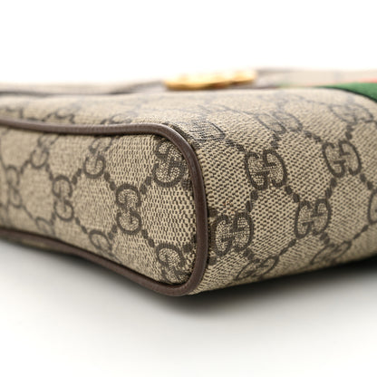 Gucci GG Supreme Monogram Web Small Ophidia Messenger Bag Brown 9 of 11