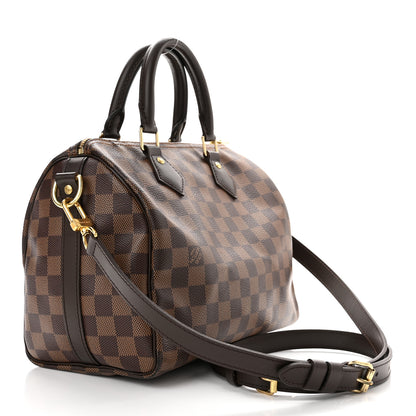 Louis Vuitton Damier Ebene Speedy Bandouliere 25 3 of 10