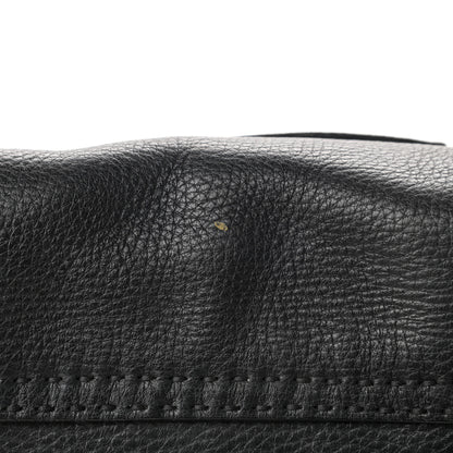 Prada Vitello Daino Shoulder Flap Bag Black 14 of 15