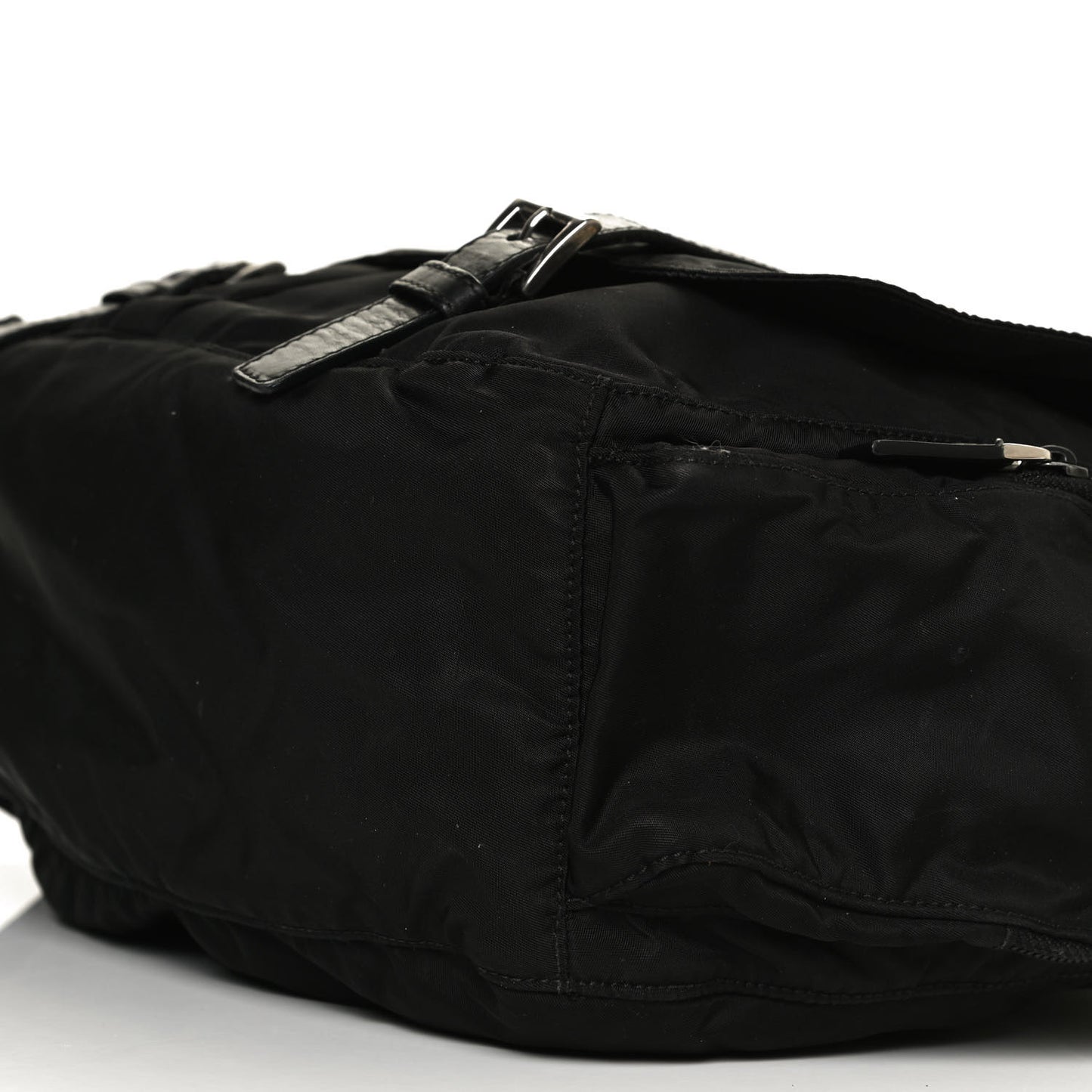 Tessuto Nylon Vela Messenger Bag Black