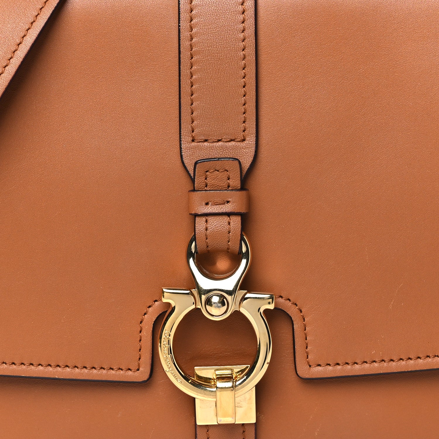 Salvatore Ferragamo Calfskin Fiore Shoulder Bag Sella 7 of 11