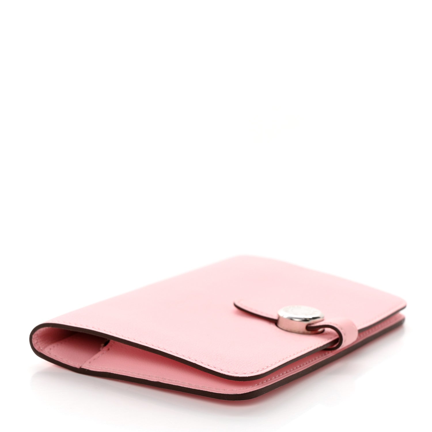 Hermes Evercolor Dogon Compact Wallet Rose Sakura 4 of 8