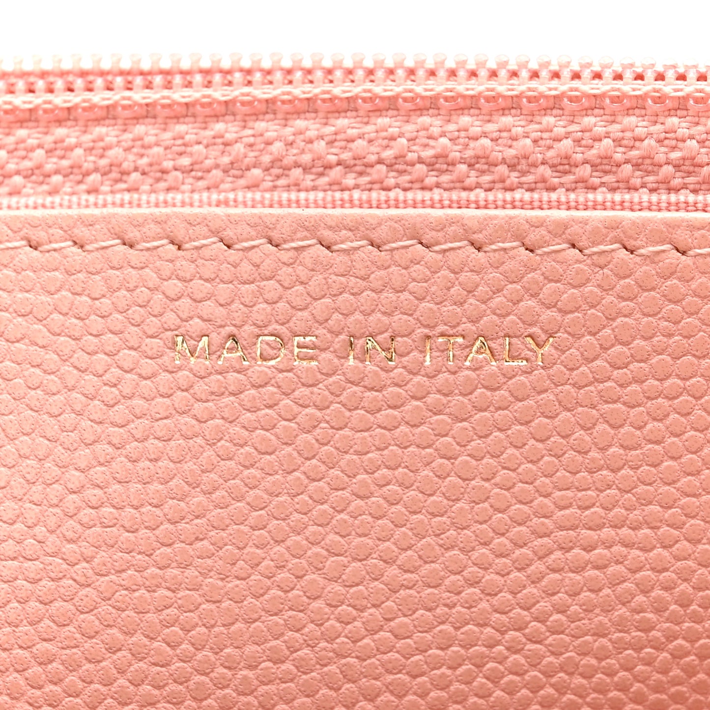 Caviar Camellia Embossed Wallet On Chain WOC Pink
