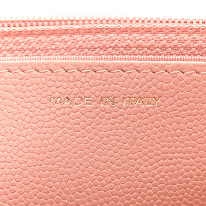 Chanel Caviar Camellia Embossed Wallet On Chain WOC Pink 7 of 12
