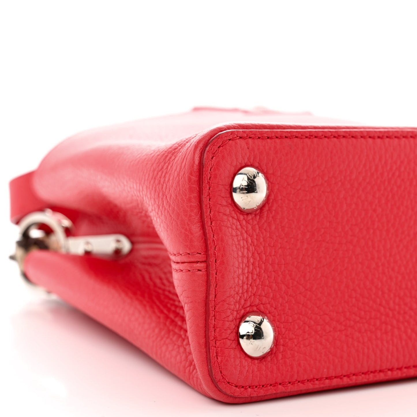 Taurillon Snakeskin Capucines BB Rubis