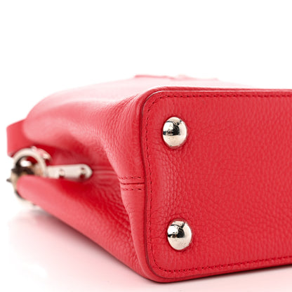 Louis Vuitton Taurillon Snakeskin Capucines BB Rubis 8 of 11