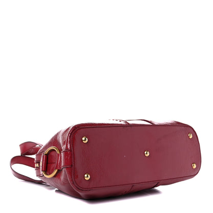 Saint Laurent Patent Calfskin Medium Muse Red 6 of 32