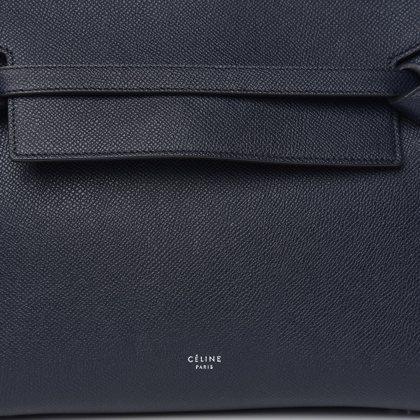 Grained Calfskin Mini Belt Bag Navy