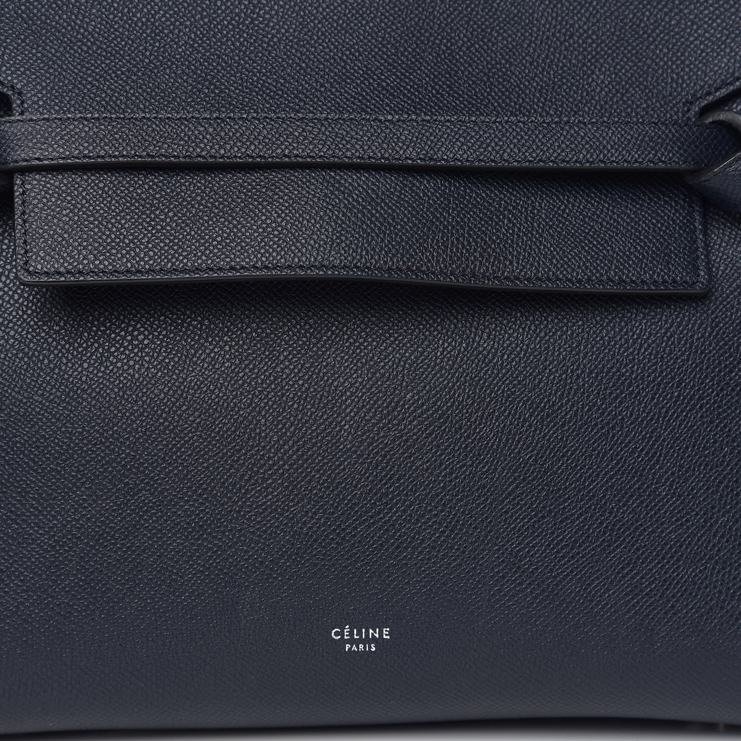 Celine Grained Calfskin Mini Belt Bag Navy 8 of 8