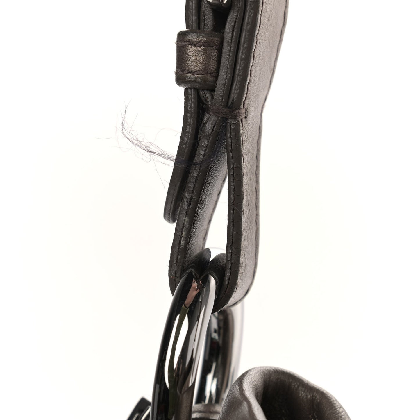 Metallic Soft Calfskin Two Pocket Hobo Fumo Mordore