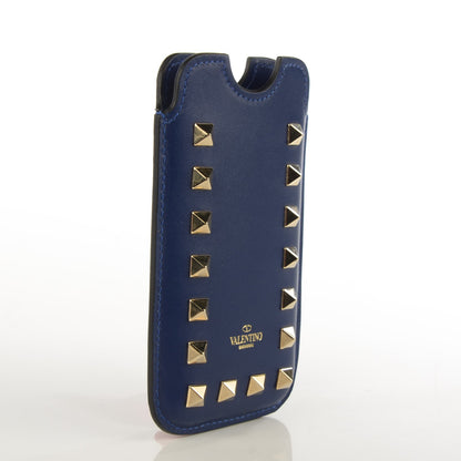 Prada VALENTINO Vitello Rockstud Phone Case Blue 3 of 7