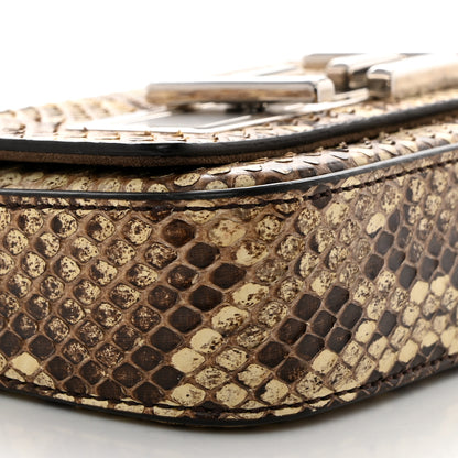 Fendi Snakeskin 3Baguette Shoulder Bag Natural Multicolor 9 of 10