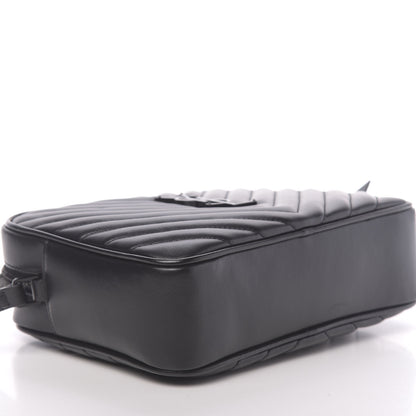 Saint Laurent Calfskin Matelasse Monogram Lou Camera Bag Black 8 of 10