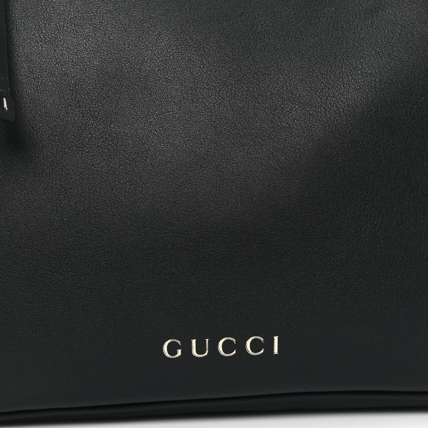 Calfskin Medium Emblem Shoulder Bag Black