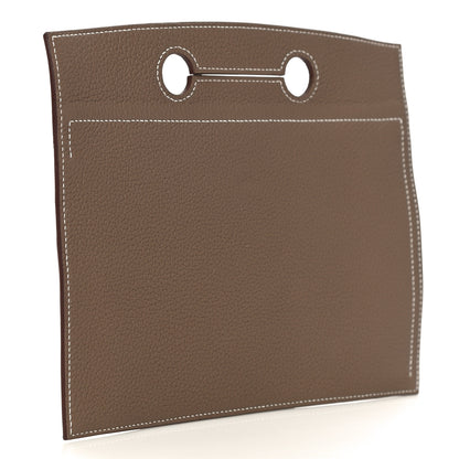 Hermes Togo Backpocket Pouch 25 Etoupe 3 of 10