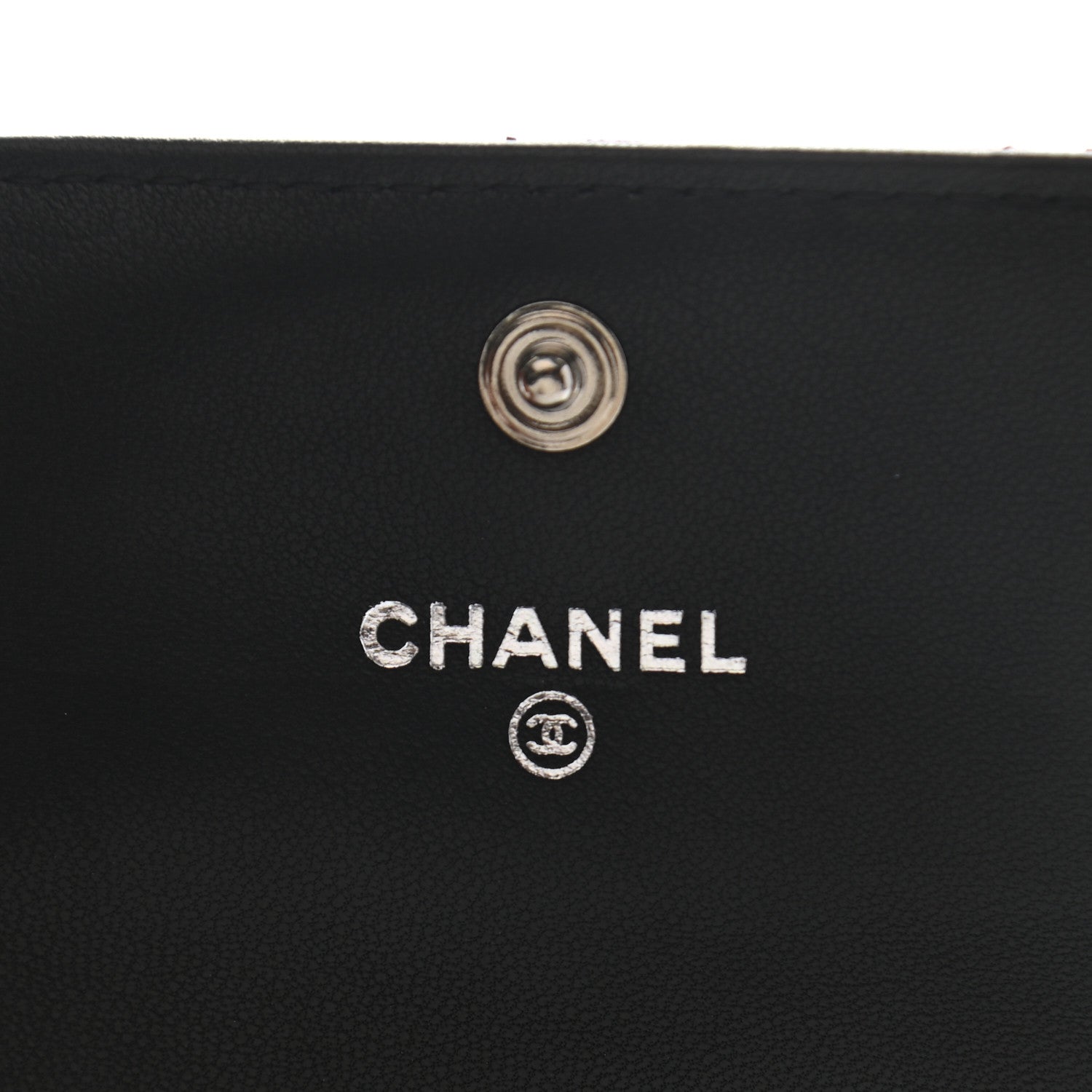 Chanel Lambskin Quilted Flap Card Holder Black 6 of 10