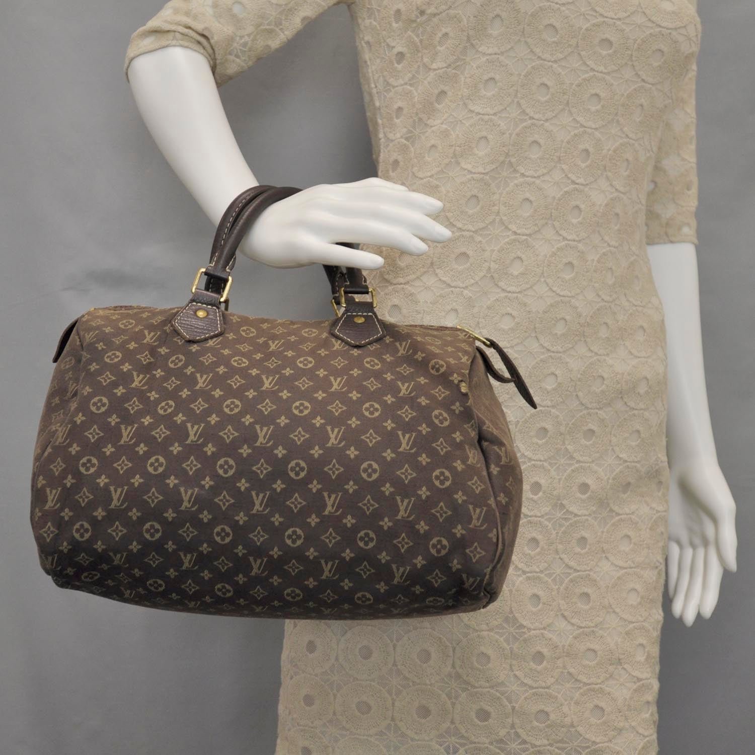 Louis Vuitton Mini Lin Speedy 30 Ebene 2 of 9