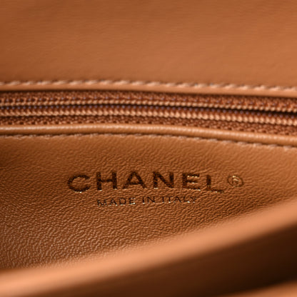 Chanel Lambskin Quilted Small Trendy CC Flap Dual Handle Bag Camel 5 of 9