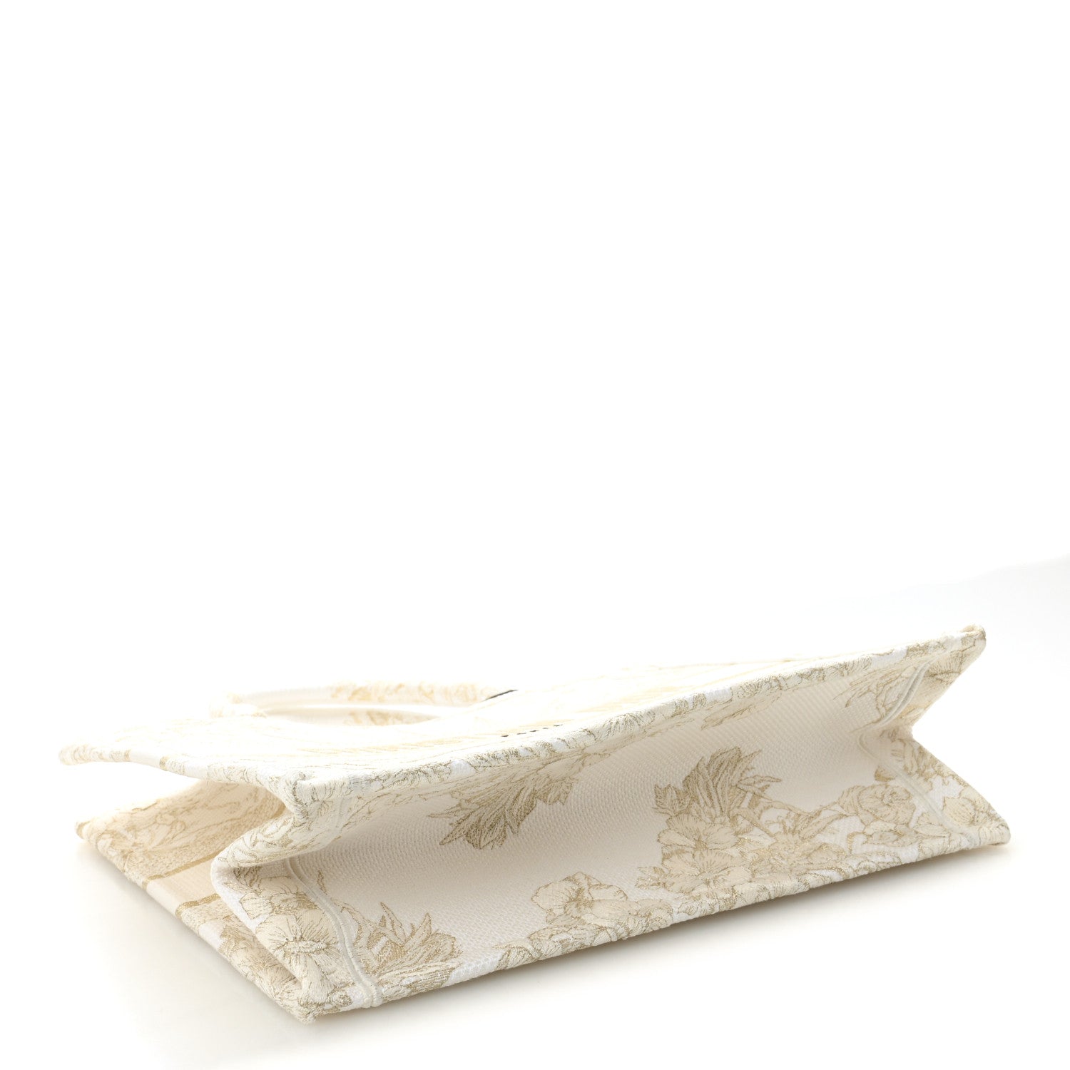 Christian Dior Canvas Embroidered Medium Reve d'Infini Book Tote Gold 4 of 11