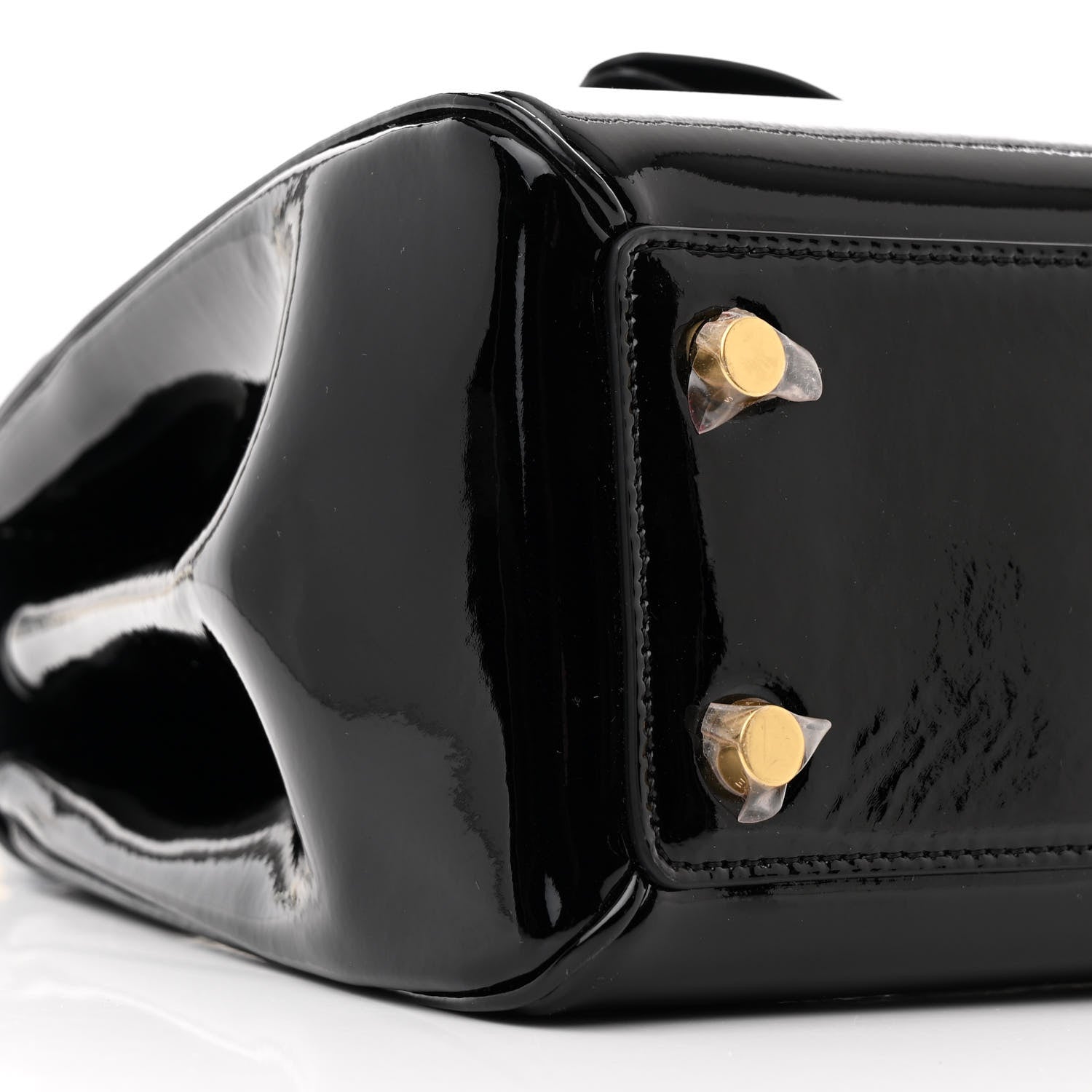 Celine Patent Calfskin Small 16 Top Handle Bag Black 10 of 12