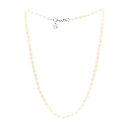 Tiffany Sterling Silver Freshwater Pearl 4.5-5mm Strand Necklace 3 of 6