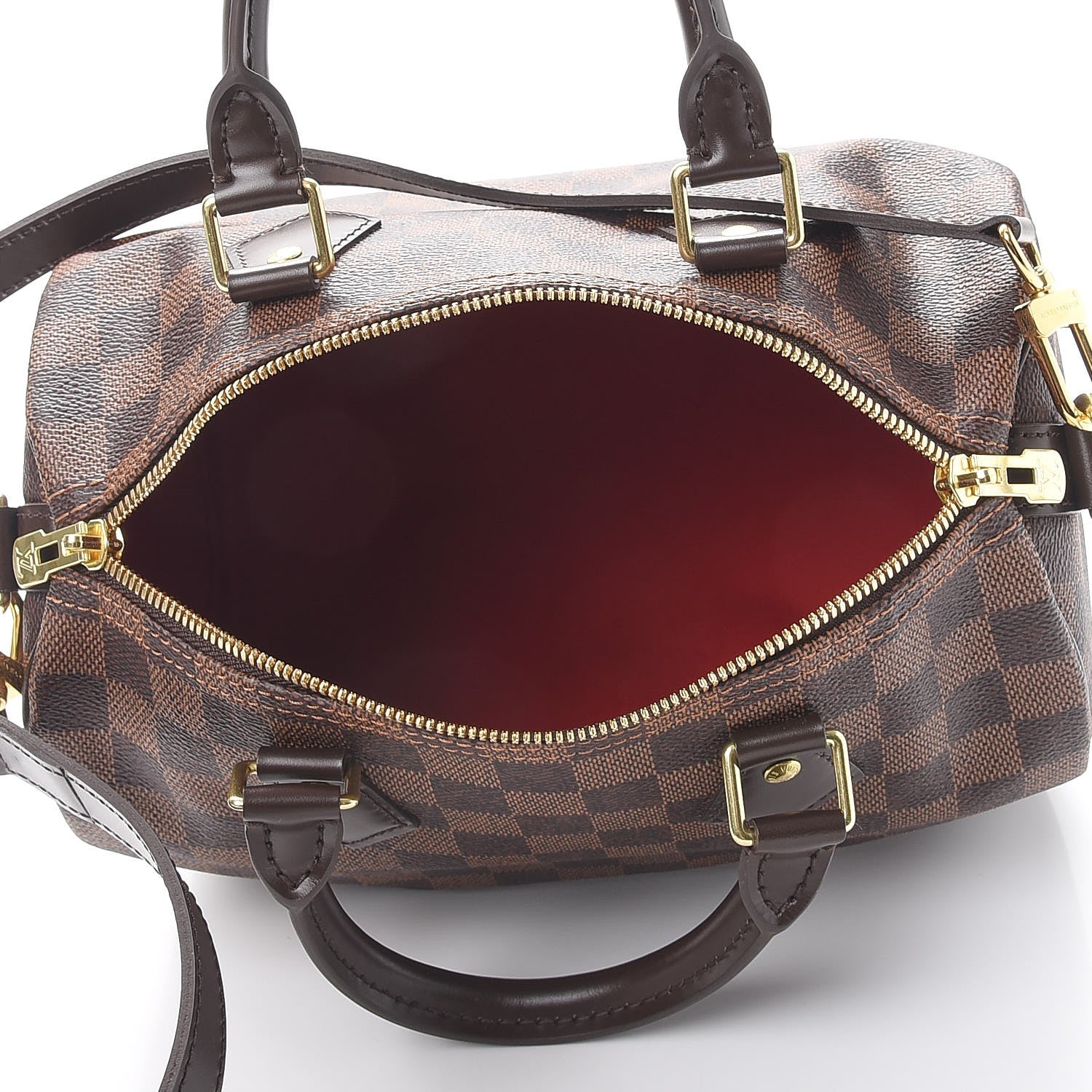 Louis Vuitton Damier Ebene Speedy Bandouliere 25 6 of 10