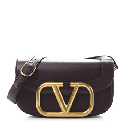 Valentino Garavani Smooth Calfskin Supervee Shoulder Bag Rubin 1 of 11