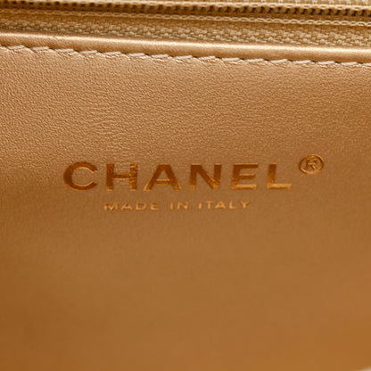 Chanel Lambskin Quilted La Parisienne Top Handle Flap White 6 of 16