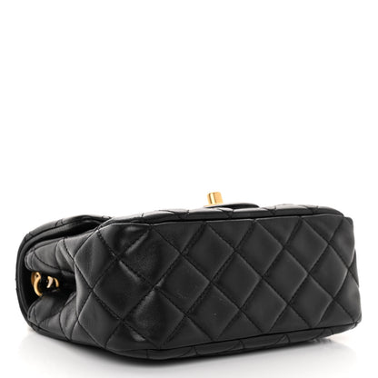 Chanel Lambskin Quilted Mini Pearl Crush Flap Black 4 of 10