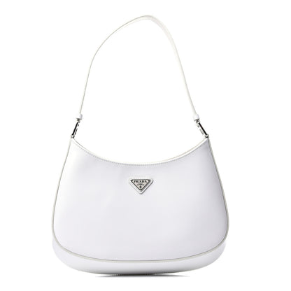 Prada Spazzolato Cleo Shoulder Bag White 1 of 9