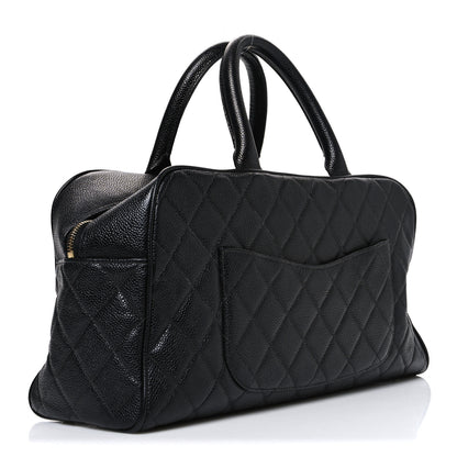 Chanel Caviar Quilted Large Bowler Black 3 of 10