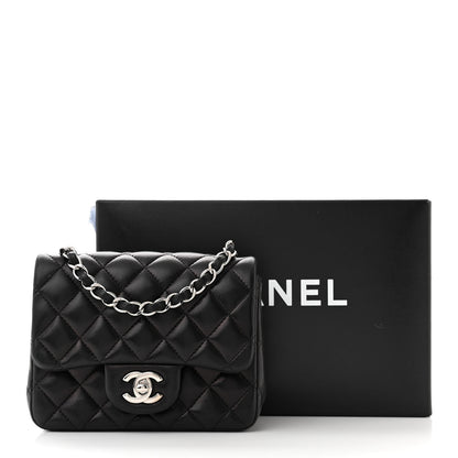 Chanel Lambskin Quilted Mini Square Flap Black 11 of 11