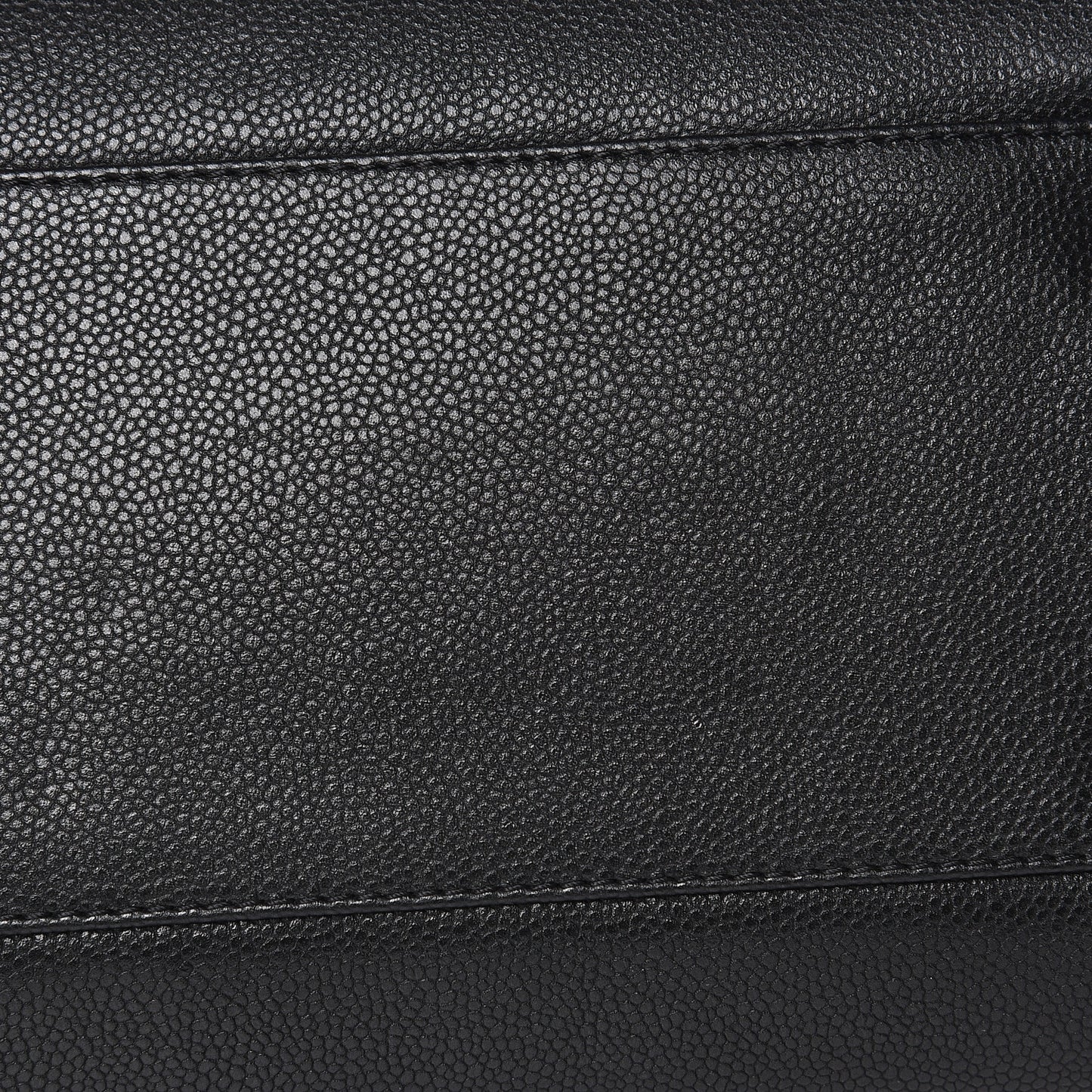 Metallic Grained Calfskin Woven Chain Large Shopping Bag Black