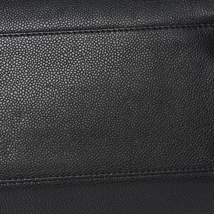 Chanel Metallic Grained Calfskin Woven Chain Large Shopping Bag Black 13 of 15