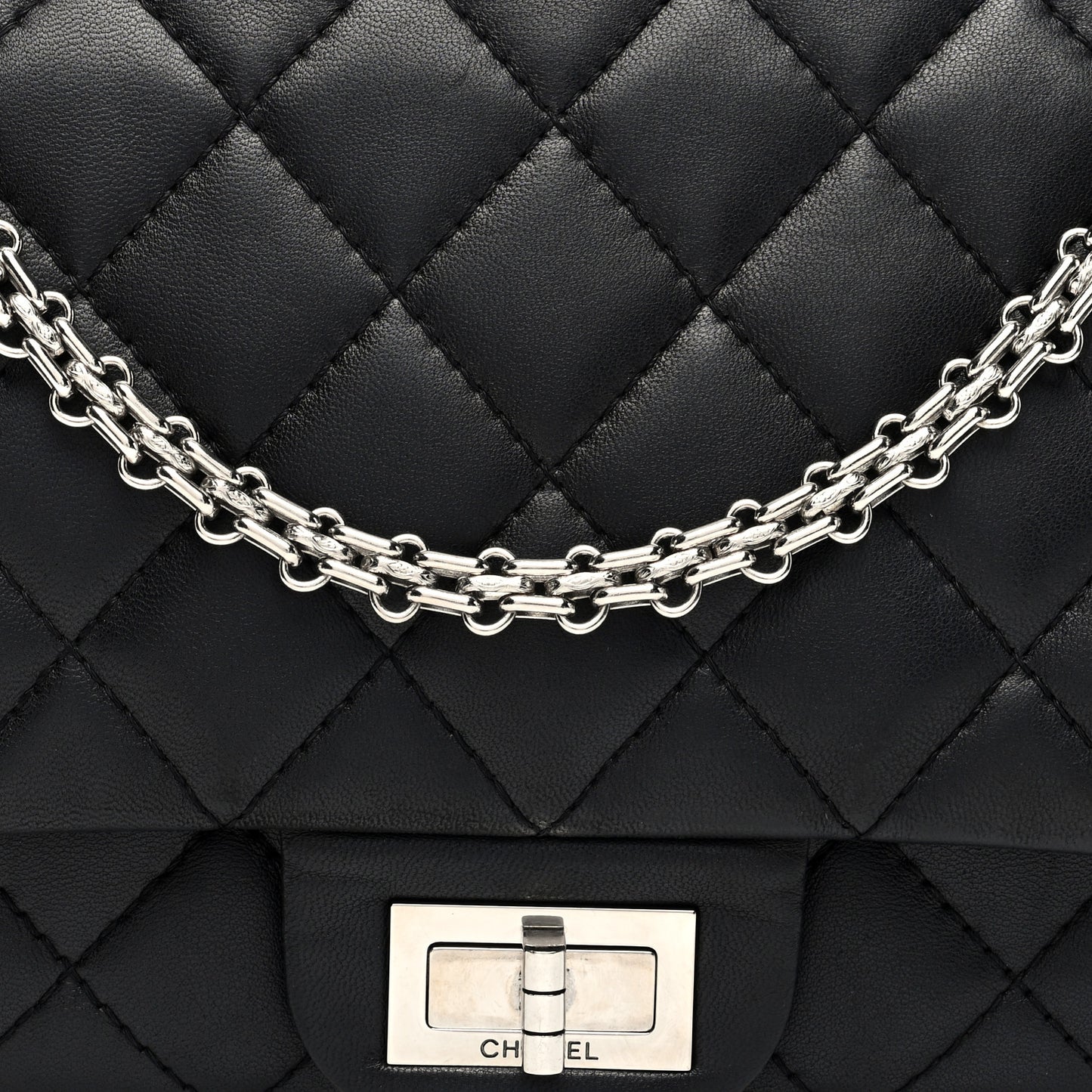 Lambskin Quilted 2.55 Reissue 227 Flap Black
