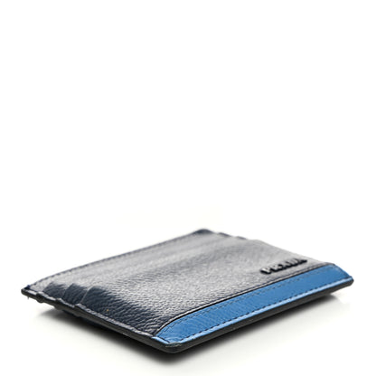 Prada Vitello Micro Grain Card Holder Wallet Baltico Marea 4 of 8