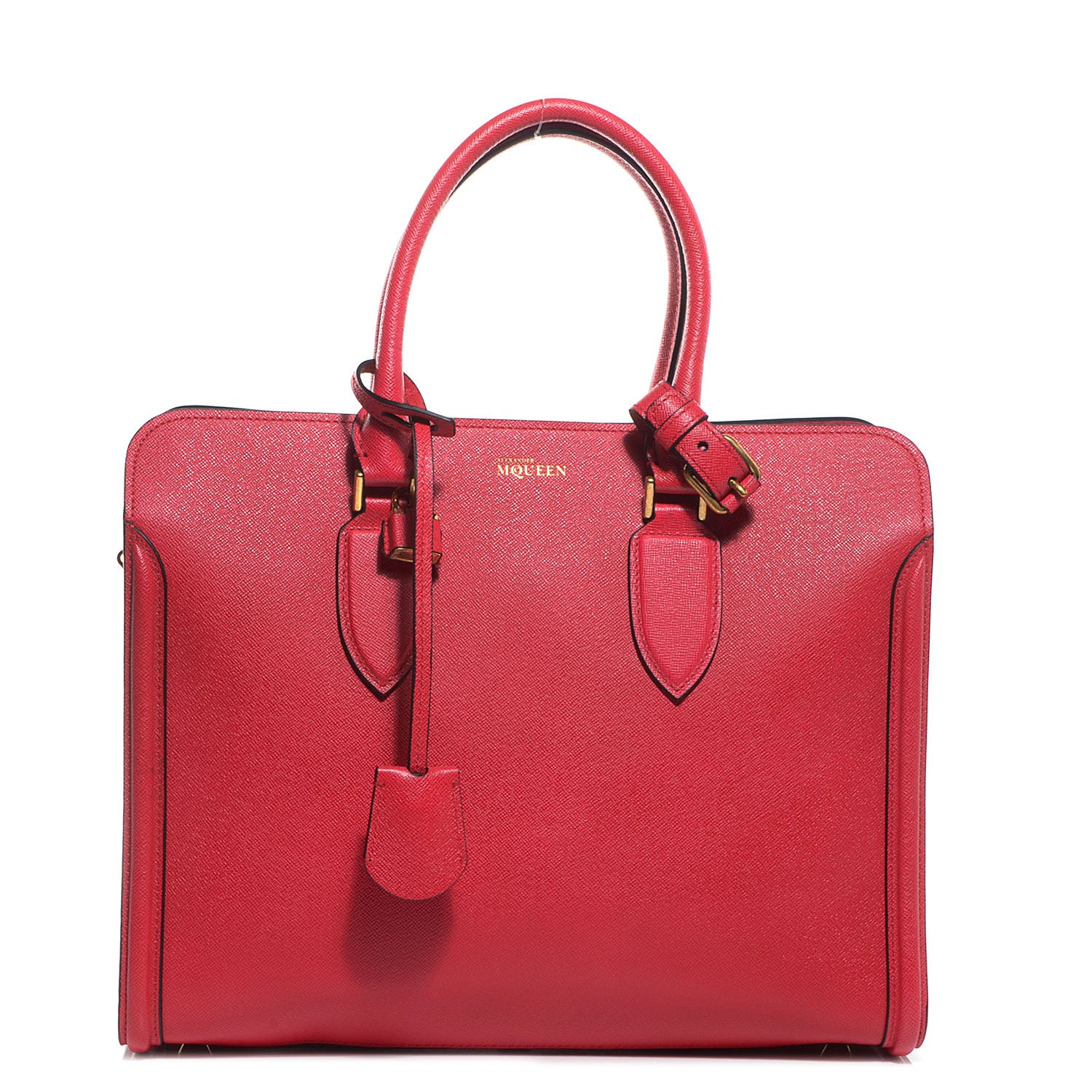 Alexander McQueen Saffiano Heroine Open Tote Red 1 of 9