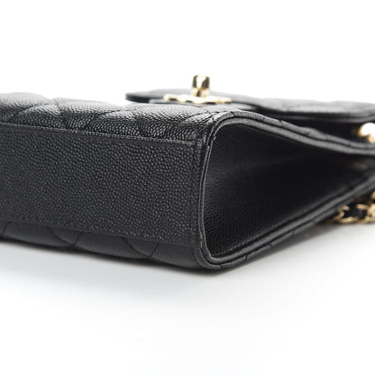 Chanel Caviar Quilted Classic Phone Holder Black 11 of 12