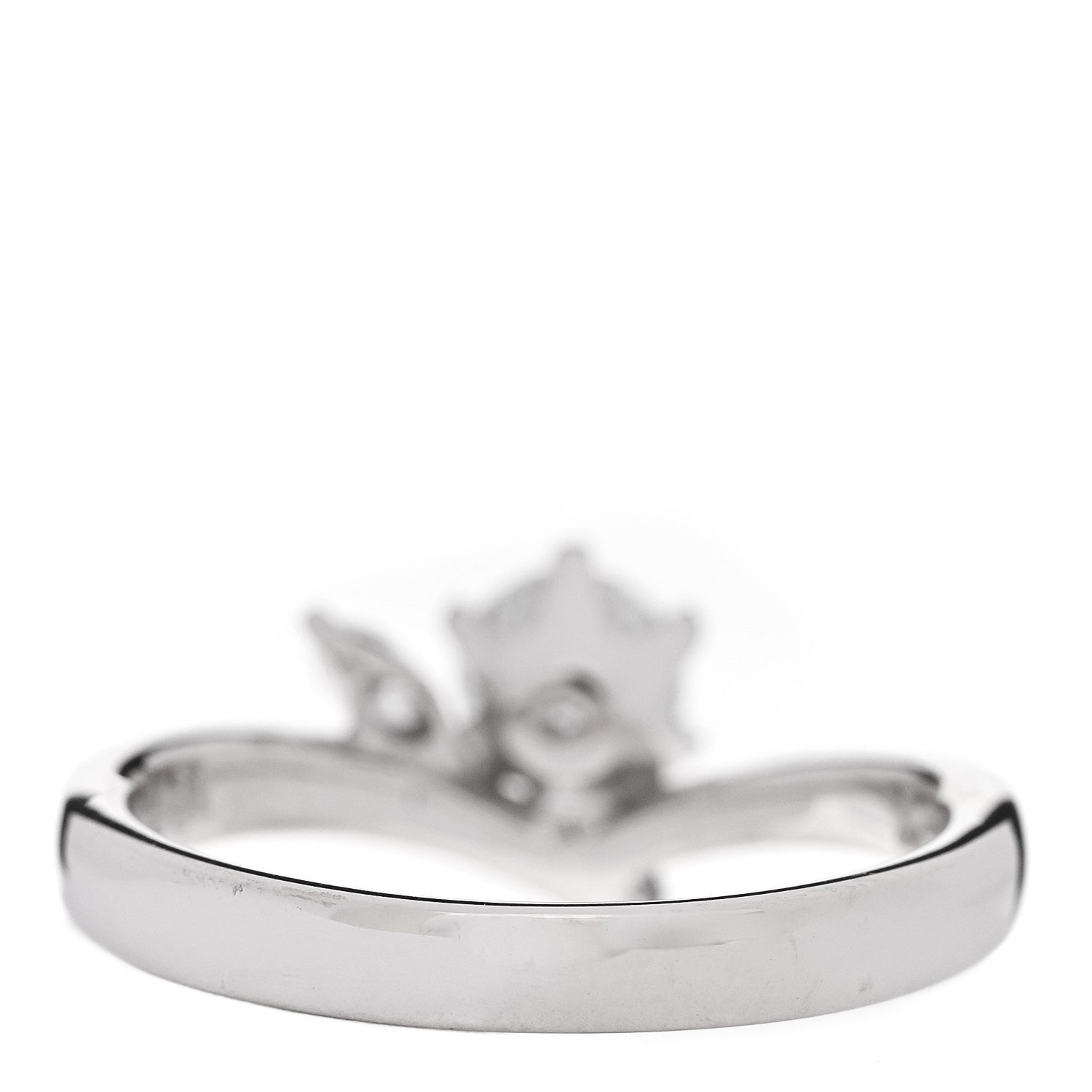 Parker & West by FASHIONPHILE Platinum Diamond .50ctw Round Marquise Cut Pave Ring  53 6.5 4 of 10