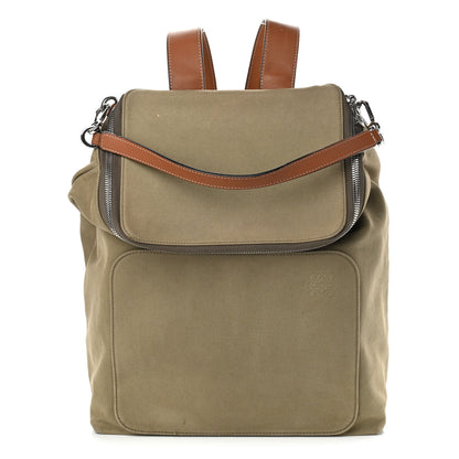 Loewe Canvas Goya Backpack Khaki 1 of 13