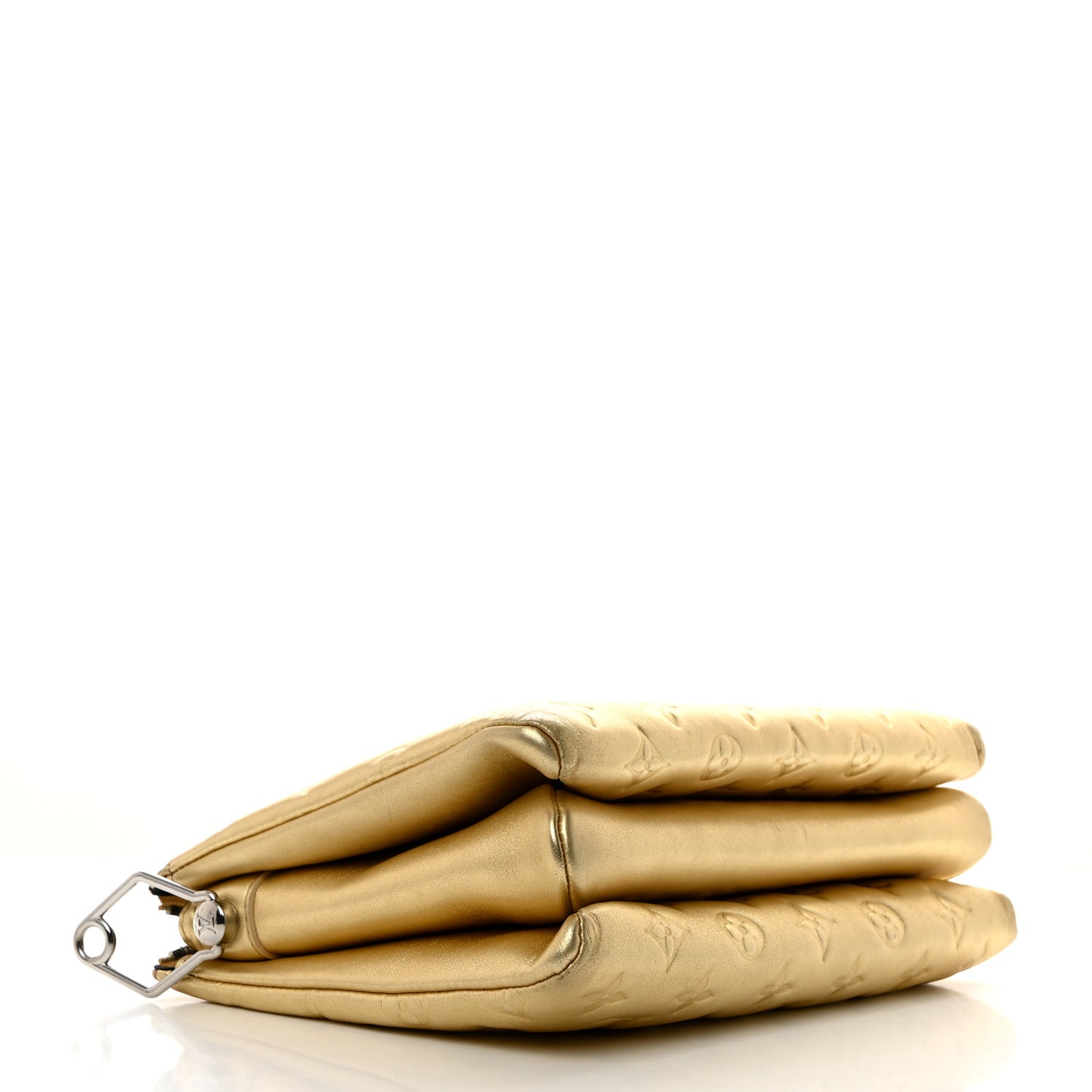 Lambskin Embossed Monogram Coussin PM Gold