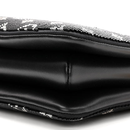 Louis Vuitton Satin Beaded Embroidered Monogram Coussin BB Black 8 of 8