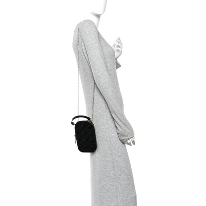 Christian Dior Patent Cannage Lady Dior Phone Holder Black 2 of 10