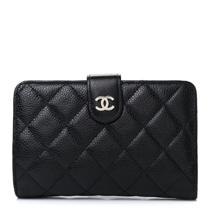 Chanel Caviar Quilted Zipped Pocket Wallet Black 1 of 10